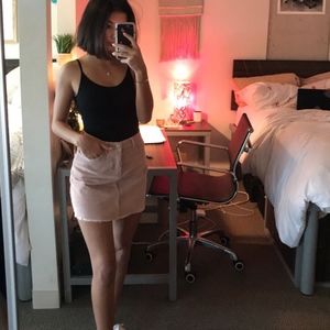 Brandy Melville pink Corduroy Skirt